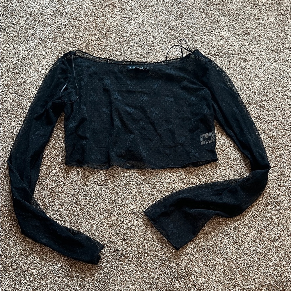 3/$20 NWOT Cotton Candy LA Black Lace Blouse